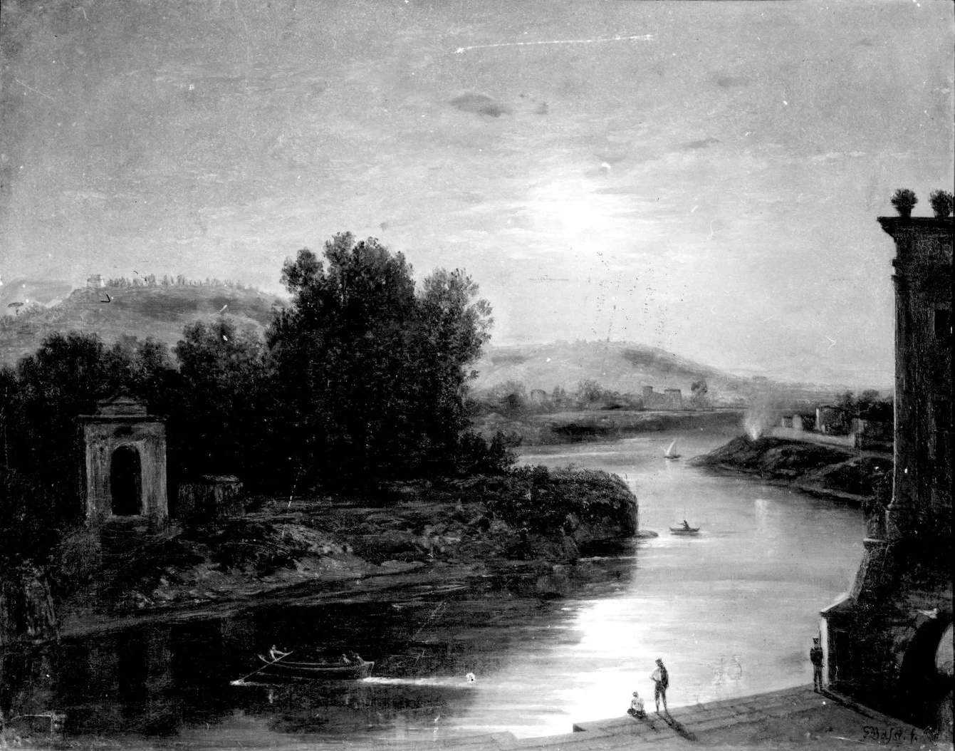 Paesaggio fluviale - Collegio Vescovile Magnanet , Montepulciano